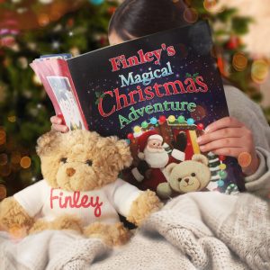 Personalised Christmas Story Book & Teddy Bear